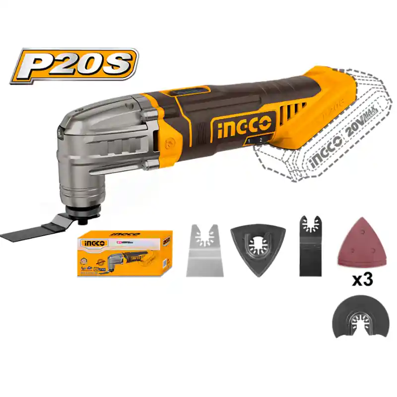 Doar azi Unealta multifunctionala, fara fir, pe acumulator, 20V, 6 trepte, 5000–20000 rpm