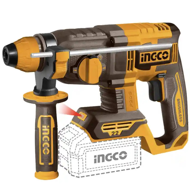 Reducere de preț Ciocan Rotopercutor Acumulator 20V, Brushless, 4 Functii, 2.0 J, SDS-Plus