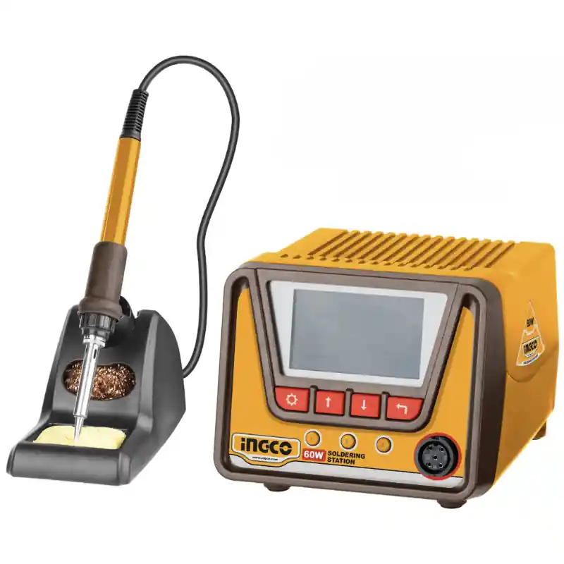 Statie de lipire, 60W, display digital, incalzire rapida, element ceramic, suport inclus, reglaj temperatura precision Reducere specială
