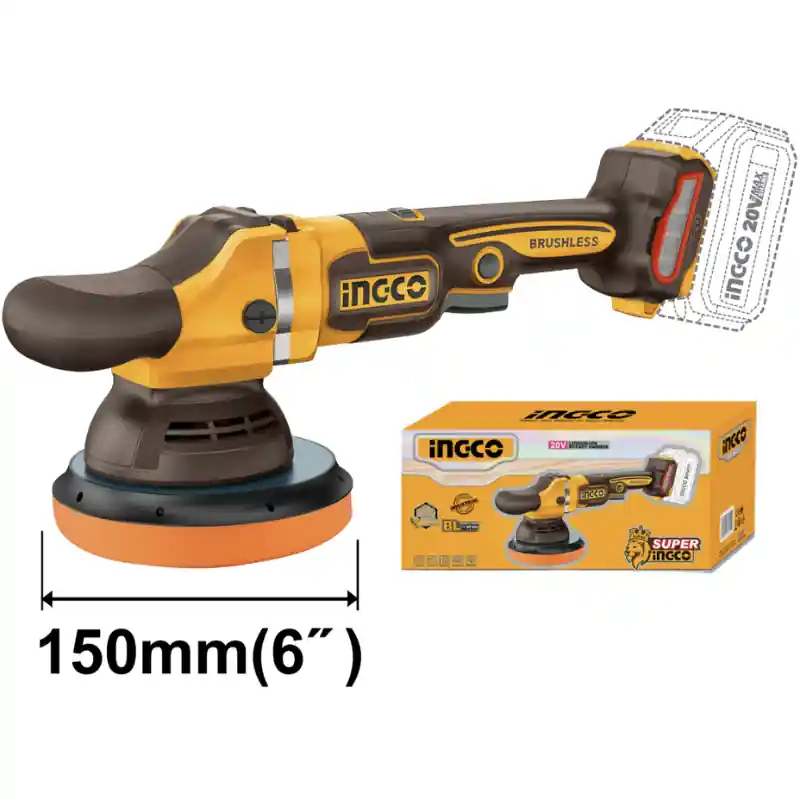 Polizor unghiular polish, 20V brushless, 150 mm, viteza variabila pentru auto si finisare Discount