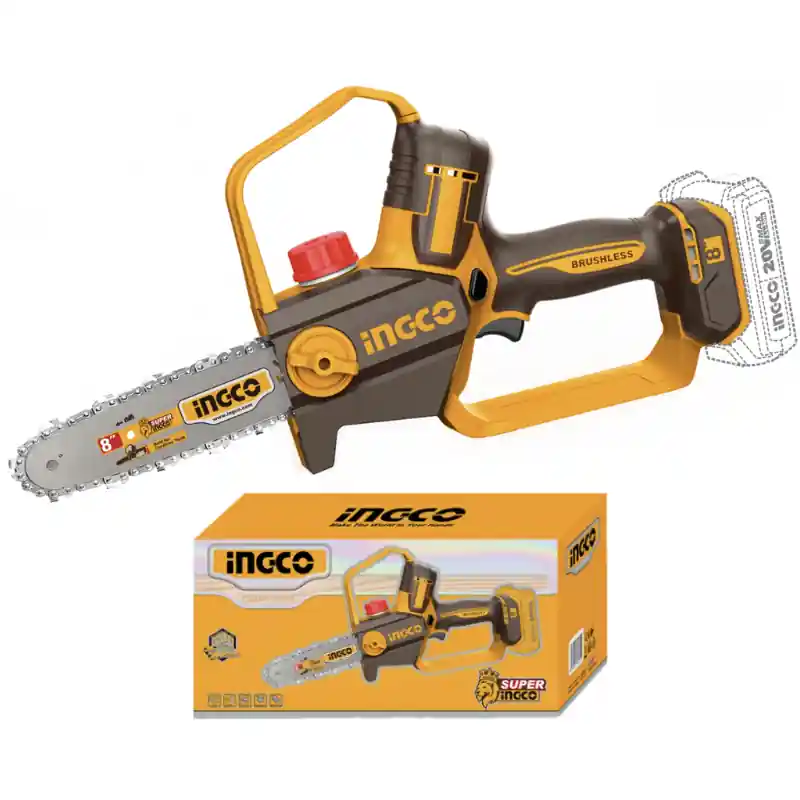 Chilipir Fierastrau electric 20V 20 cm, brushless, viteza lant 11 m/s pentru gradina
