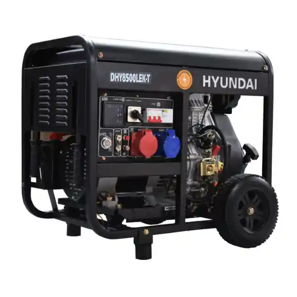 Preț mic Generator de curent trifazat cu motor diesel HYUNDAI DHY8500LEK-T