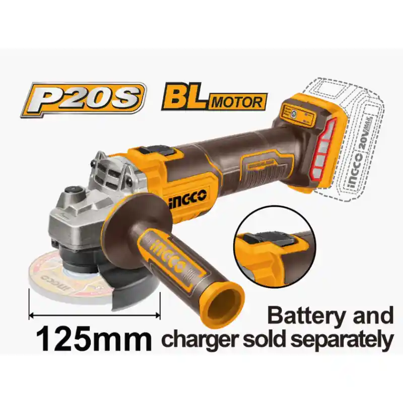 Polizor unghiular 125mm, motor fara perii, 20V Comandă acum