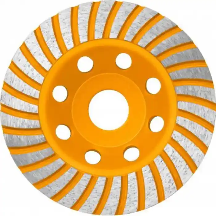 Disc diamantat 125 mm, cu segmente pentru slefuit suprafete beton, mozaic, marmura, Turbo Cel mai vândut