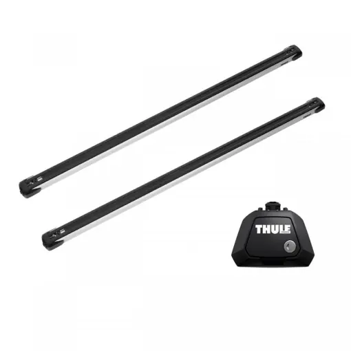 Mai ieftin Bare transversale Thule Evo Raised Rail Slidebar dedicate pentru Alfa Romeo 156 Sportwagon 2000-2005 cu bare longitudinale inaltate