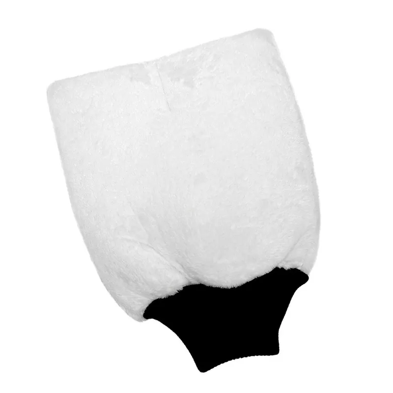 Mănușă de spălat din microfibră Purestar Plush Wash Mitt White Popular