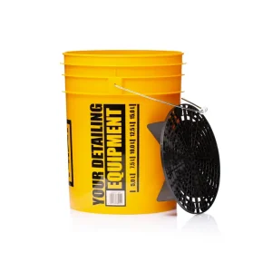 Găleată pentru detailing cu grilaj Work Stuff Detailing Bucket Yellow Wash + Separator Black Transport gratuit