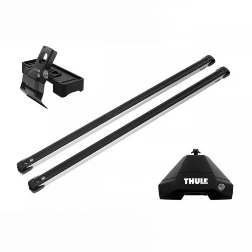 Bare transversale Thule Evo Clamp Slidebar dedicate pentru Land Rover Discovery Sport 2, 5 usi, model 2019+ cu plafon normal Ofertă de sezon