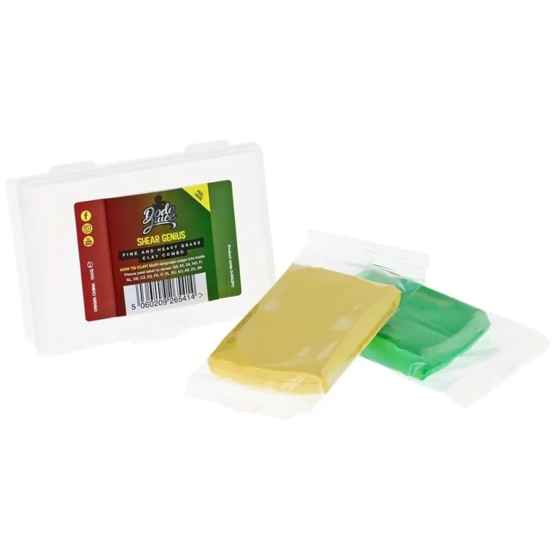 Dodo Juice Shear Genius Fine and Heavy Grade Clay Combo (2 x 50 g) Cel mai vândut
