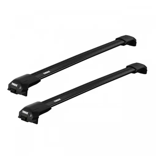 Ofertă de sezon Bare transversale Thule WingBar Raised Edge Black dedicate pentru Mitsubishi Sigma Estate 1993-1996 cu bare longitudinale inaltate