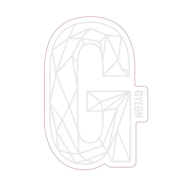 Autocolant Gyeon G Sticker White (100 mm x 65,6 mm) Mai ieftin