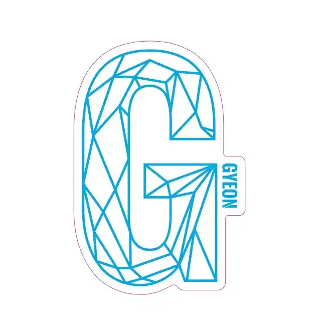 Autocolant Gyeon G Sticker Blue (100 mm x 65,6 mm) Reducere specială