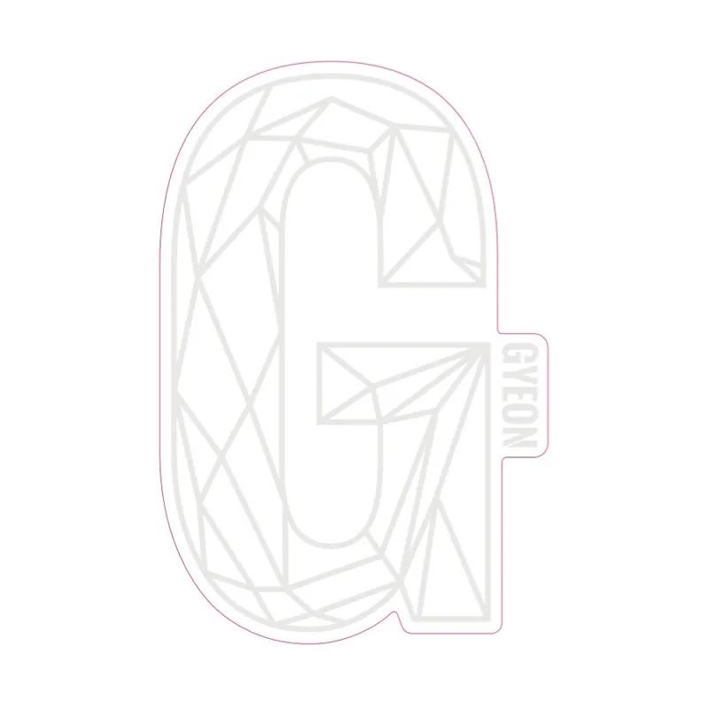 Autocolant Gyeon G Sticker White (200 mm x 131,3 mm) Nu rata