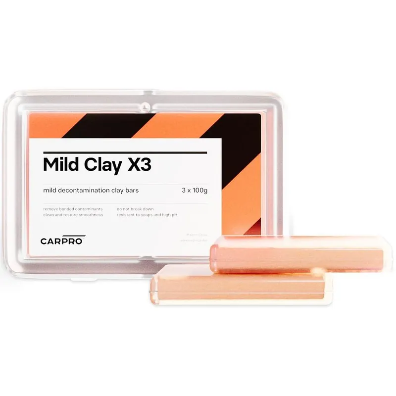 Noutate Set de argile CarPro 3Clays Mild (3x 100g)