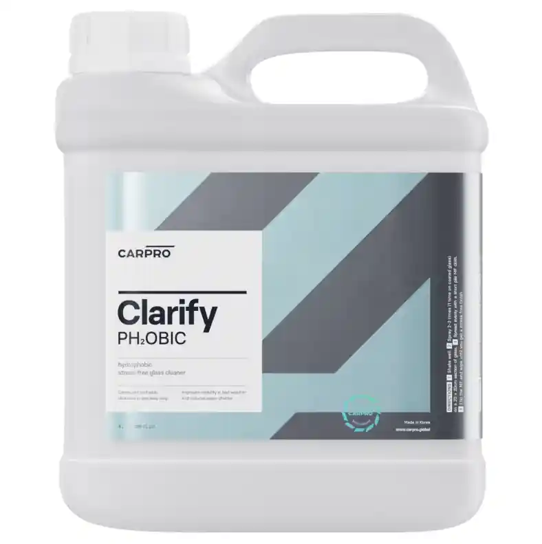 Lichidare de stoc Curățător hidrofob pentru sticlă CarPro Clarify Ph2obic (4 l)