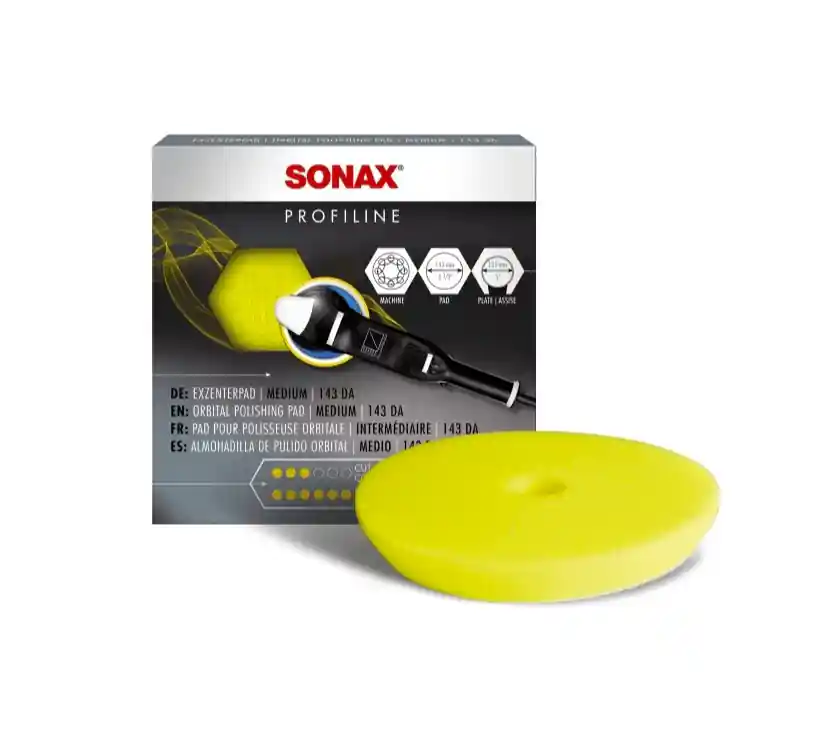 Livrare gratuită Disc de lustruit mediu moale Sonax Exzenter Pad Medium 125