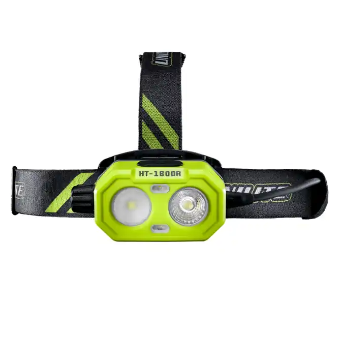 Lichidare de stoc Lanternă frontală reîncărcabilă ultra-puternică cu baterie externă Unilite HT-1600R