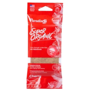 Preț mic Odorizant de cameră Paradise Air Super Organic, bloc de in, parfum de cireșe