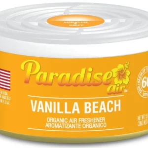 Odorizant de cameră Paradise Air Organic Odorizant de cameră Vanilla Beach - Vanilla (42 g) Expediere rapidă